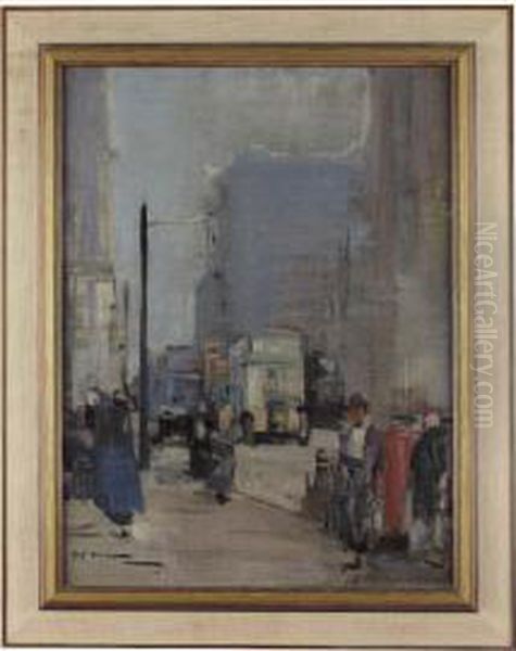 A Busy Glasgow Street - view 1