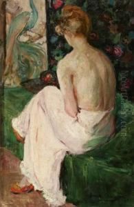 Lady With Peacock by Sarah Sewell Munroe