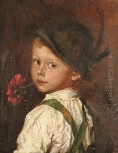 Portrait Of A Young Boy by Hermine Munsch