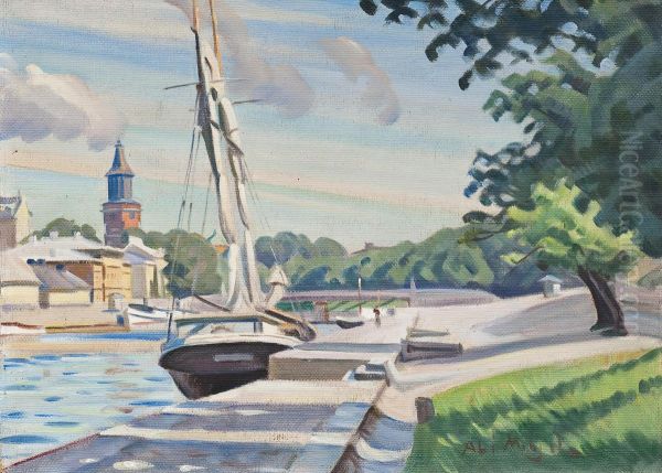 Summer View Over Aurajoki - view 1