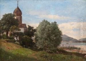 View From The Alps by Hjalmar (Magnus) Munsterhjelm