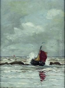 De "katwijk 16" In De Branding by Gerhard Arij Ludwig Morgenstje Munthe