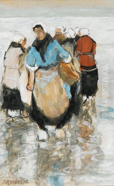 Fisherwomen On The Beach - view 1