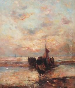 Voiliers by Gerhard Arij Ludwig Morgenstje Munthe