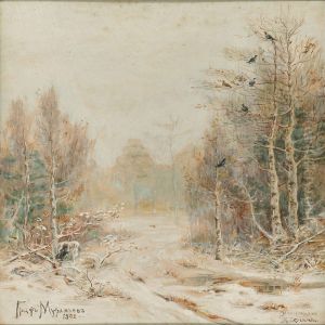 Quiet Day In A Winter Forest