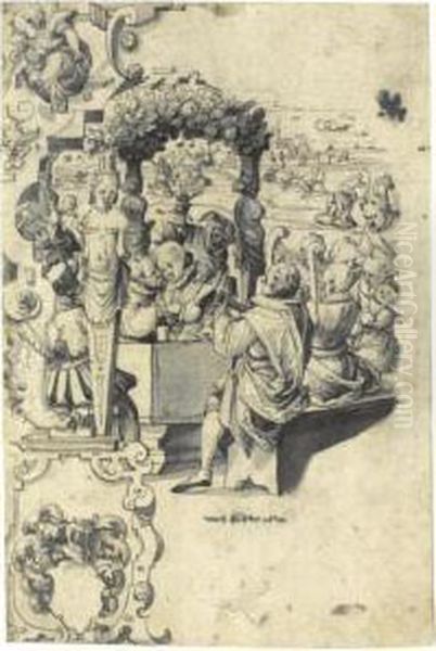 The Prodigal Son Being Entertained By Musicians, The Harvest Takingplace In The Distance - view 1