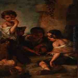 Three Boys Playing Dice by Bartolome Esteban Murillo