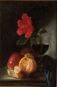 Bodegon Con Naranja Y Manzanas