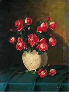 Vaso Di Rose by Vilmos Murin