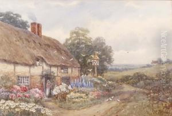Four Views Of Hampshire Cottages - view 1