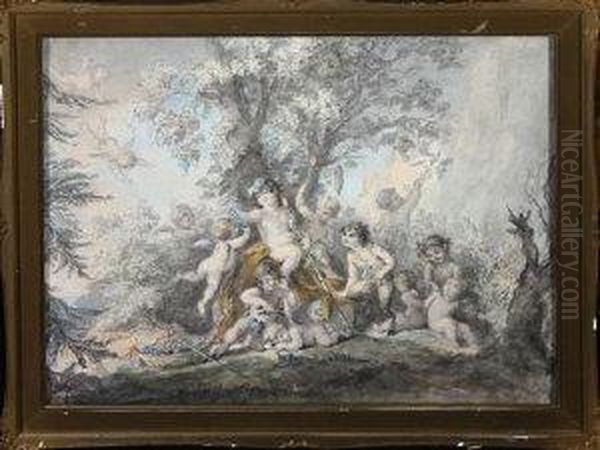 Bacchus And Followers In A Woodland Setting - view 1