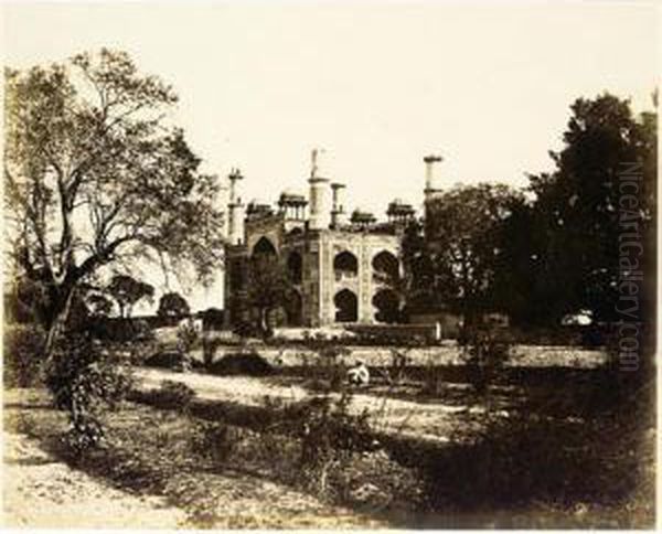 Sikandra. Southeastern Face Of The Southern Gate Of The Garden At Akbar's Tomb, 1857 Or Earlier - view 1