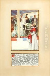 Queen Alexandra Greeting Miss Sidney Browne, Late Matron -in-chief Of The Army Nursing Service by William Grant Murray