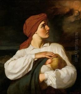 Kobieta Uciekajaca Przed Pozarem, 1866/7