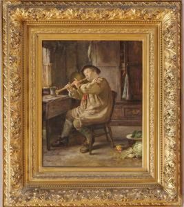 The Flute Player by Francis Sydney Muschamp