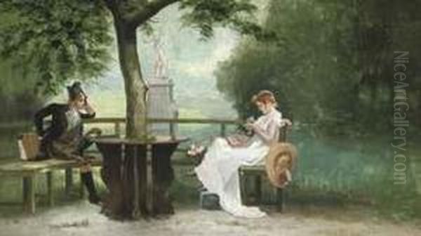 Young Lovers In The Park - view 1