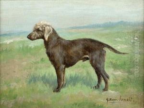 A Bedlington Terrier In A Landscape - view 1