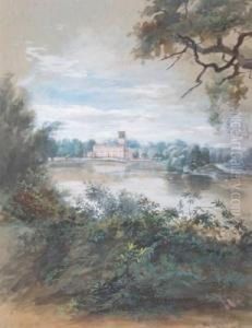 View Of Trentham Hall, Staffordshire by William Mussill