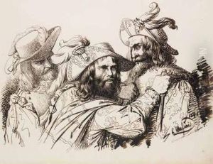 Cospirazione Contro Carlo I by Luigi Mussini
