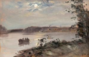 Rowing In The Moonlight by Elias Muukka
