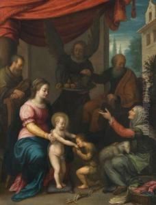 Sainte Famille Avec Saint Jean-baptiste Et Ses Parents
