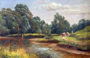 Landscape With Cattle And Herder