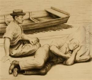 Resting Workers by Karel Myslbek