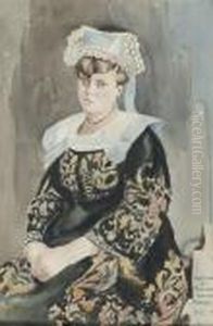Costume De Pont-aven, Camaret Bretagne by Czeslaw Mystkowski