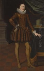 Portrait Of James Hamilton, 2nd Marquess Of Hamilton (1589-1625) by Daniel Mytens