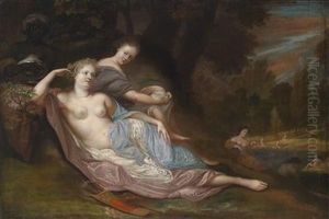 Diana And Her Nymphs Bathing by Daniel Mytens