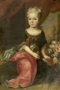 Portrait Of A Girl With A Dog by Jan Mytens