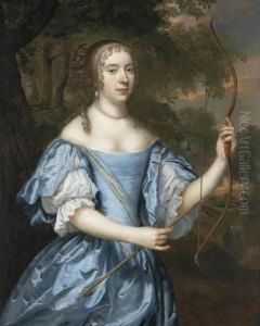 Portrait Of A Lady As Diana by Jan Mytens