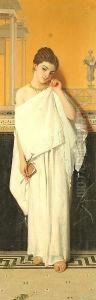 A Pompeian Girl In A Lavishly Decorated Interior. A Pompeian Girl In A Lavishly Decorated Interior.