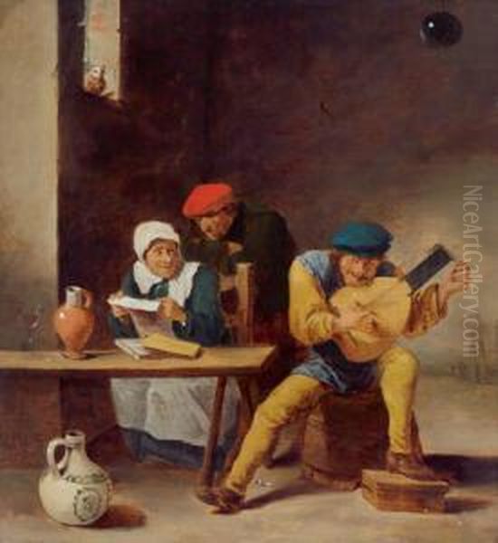 Musizierende Bauern - view 1