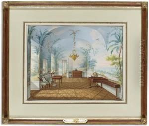 The Salon by Franz Xaver Nachtmann