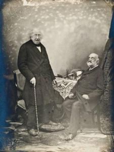 Interview Between Michel Eugene Chevreul (1786-1889 French Chemist) And Nadar On The Occassion Of Chevreul""s 100th Birthday by Paul Nadar