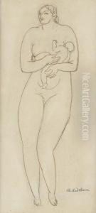 Mother And Child by Elie Nadelman