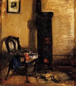 Interior With A Stove (stove And Chair), About 1910
