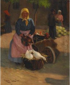 Market Day by Erno Nagy
