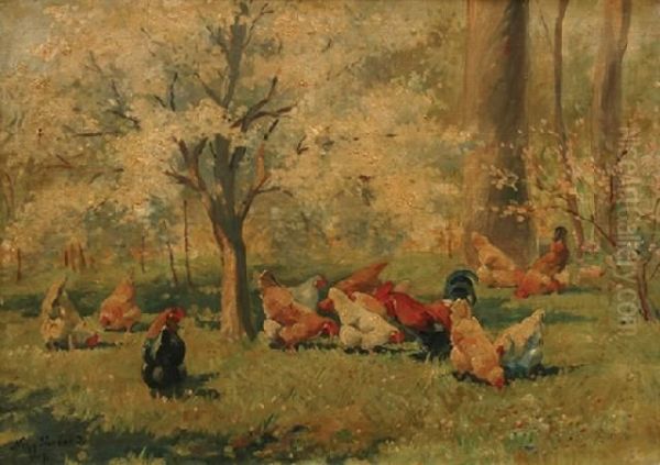 Chickens At The Woods - view 1