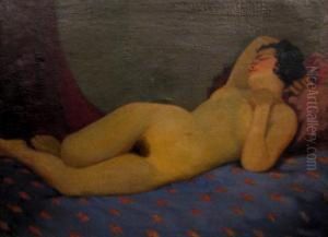 Nude Lying by Zsigmond Nagy