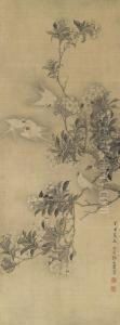 Peach Blossoms And Swallows