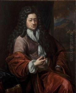 Portrait D'un Homme De Qualite. by Matthijs Naiveu