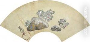 Flowers And Rocks by Hochu Nakamura