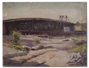 Cottage Farm Bridge Also Known As Boston University Bridge by Kanji Nakamura