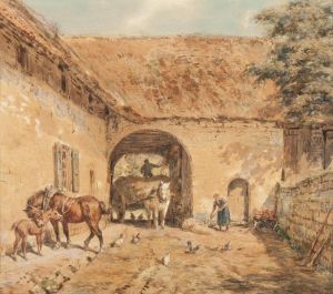 The Loading Of The Hay by Willem Carel Nakken