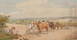 A Moment Of Rest On The Field by Willem Carel Nakken