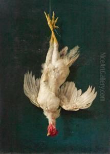 Natura Morta Con Un Pollo Appeso