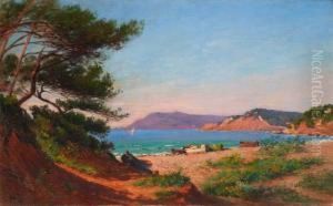La Crique Ensoleillee by Francois Nardi