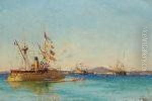 La Flotte A Toulon by Francois Nardi